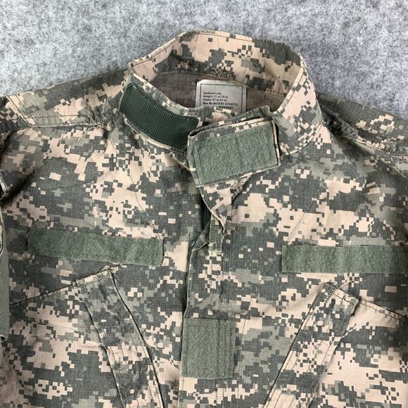US Military Coat Mens Medium Long FR Flame Resistant Digital Camo Combat BDU - Picture 2 of 14